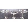 Image 1 : VINTAGE SILVER COMPOTE PEDESTAL BOWLS LOT OF 3