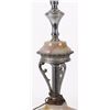 Image 3 : VINTAGE TORCHIERE MOGUL ART DECO MILK GLASS LAMP