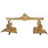 Image 6 : ANTIQUE FRENCH ANDIRON DECORATIVE GILDED PIECES