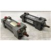 Image 2 : Lot of (2) Miller Cylinders #A-84B2B-02.00-3.000-0063-N11-0 & #A84B6B