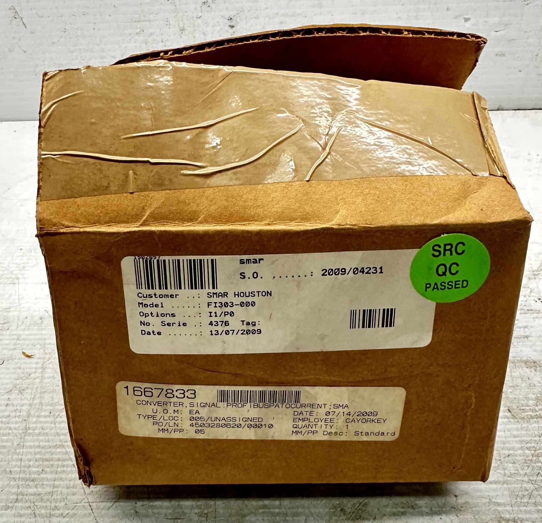 Smar FI030 4 20mA To FB Converter Smar fi030 4 20ma to fb converter
