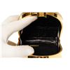 Image 7 : Chanel Vintage Gold Metallic Quilted Leather Frame Mini Clutch Bag