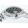 Image 7 : Rolex 36MM Stainless Steel Green Vignette Diamond And Emerald Datejust Wristwatc