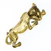 Image 3 : Vintage 18k Gold Detailed Enamel w/ Diamond Spotted Leopard Panther Brooch Pin
