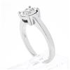 Image 8 : Classic 14K White Gold 0.35 ctw Illusion Set Diamond Solitaire Engagement Ring
