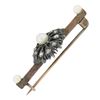 Image 3 : Antique Victorian Gold & Silver 0.30 ctw Diamond & Pearl Floral Bar Pin Brooch