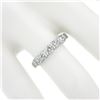Image 3 : Gemlok 18K Gold 0.76 ctw Bar Channel Round Ideal Cut Diamond Wedding Band Ring