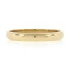 Image 4 : Unisex Classic 14k Yellow Gold 3.1mm Plain Dome Polished Stack Wedding Band Ring