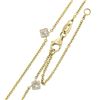 Image 4 : NEW 14K Gold 1.14 ctw Bezel Station Princess Diamond by the Yard Chain Necklace