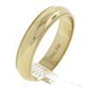Image 6 : Solid 14k Gold 4.8mm Wide Domed Polished w/ Milgrain Stackable Wedding Band Ring