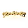 Image 6 : Antique Victorian 14k Yellow Gold.25 ctw Diamond Intricate Braided Bar Brooch Pi