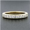 Image 3 : Tiffany & Co. 18k Yellow Gold 1 ctw Channel Round Diamond Wedding Band Ring w/ B