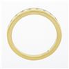 Image 9 : Tiffany & Co. 18k Yellow Gold 1 ctw Channel Round Diamond Wedding Band Ring w/ B