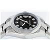 Image 8 : Rolex Ladies Stainless Steel Black Diamond Quickset Datejust With Oyster Band