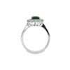 Image 3 : 14kt WG Green Sapphire & Dia Halo Ring ring