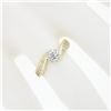 Image 3 : Vintage 14k TT Gold 0.74 ctw Old European Prong Diamond Solitaire Engagement Rin