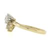 Image 6 : 14K Yellow Gold 0.67 ctw Prong Round Solitaire w/ Marquise Diamond Spray Ring