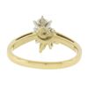 Image 7 : 14K Yellow Gold 0.67 ctw Prong Round Solitaire w/ Marquise Diamond Spray Ring
