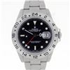 Image 2 : Rolex Mens Stainless Steel Black Dial Oyster Band 40mm Explorer II Wristwatch