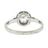 Image 7 : Antique Art Deco French Platinum Illusion Set Diamond Solitaire Engagement Ring