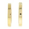 Image 3 : NEW 14k Yellow Gold 0.18 ctw Prong Round Diamond Mini Petite Huggie Hoop Earring