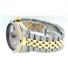 Image 7 : Rolex Mens Two Tone Silver And Sapphire Diamond 36MM Datejust Wristwatch