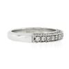 Image 5 : Estate 18k White Gold 0.90 ctw Pave Diamond 3.7mm 3 Sided Wedding Stack Band Rin