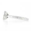 Image 6 : NEW Platinum 1.88 ctw GIA Old Emerald Cut Prong Diamond Solitaire Engagement Rin