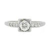Image 6 : Vintage Jabel 18k Gold GIA 0.57 ctw European Diamond w/ Accents Engagement Ring