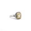 Image 2 : Platinum Fancy Yellow Diamond Ring