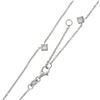 Image 6 : NEW 14K White Gold 1.31 ctw Station Princess Diamond by the Yard Chain Necklace