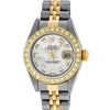 Image 2 : Rolex Ladies Quickset Two Tone White Diamond Datejust Wristwatch 26MM