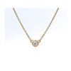 Image 1 : 14k YG Solitare Necklace 0.15 cts.