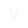 Image 3 : 14k YG Solitare Necklace 0.15 cts.