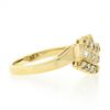 Image 5 : ArtCarved 14K Gold .45 ctw Round Brilliant Pave Diamond Curved 3 Row Polished Ri