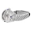Image 6 : Rolex Ladies Stainless Steel Gray Diamond And Sapphire Date Wristwatch 26MM