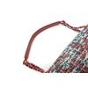 Image 7 : Chanel Red Leather Blue Multicolor Tweed Shoulder Bag