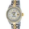 Image 2 : Rolex Ladies Quickset Two Tone Channel Set Diamond Bezel Datejust Wristwatch