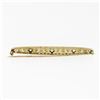 Image 4 : Antique Art Nouveau 14k Yellow Gold Peridot Seed Pearl Open Work Bar Pin Brooch