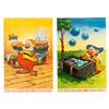 Image 1 : A Pair of Italian Seven Dwarf Sticker Postcards.