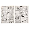 Image 1 : Original Art for Two Pages of a Pluto and Scamp Comic Book.