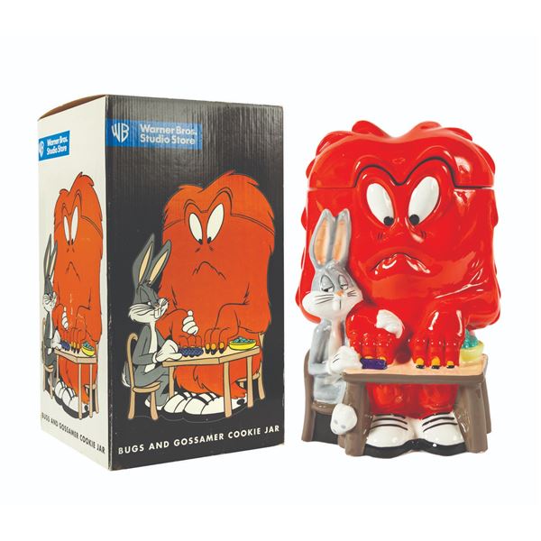 A Bugs Bunny and Gossamer Cookie Jar.