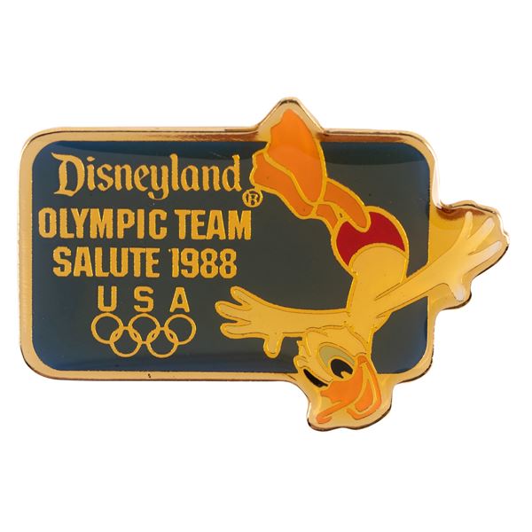 A Donald Olympic Diving Pin.