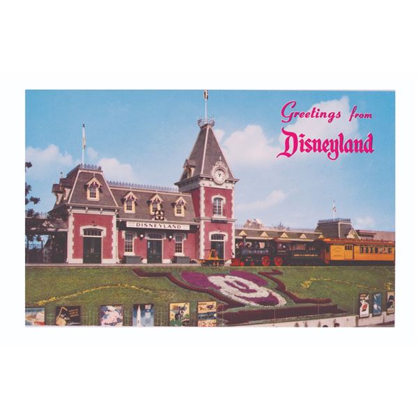 A Greetings from Disneyland Postcard.