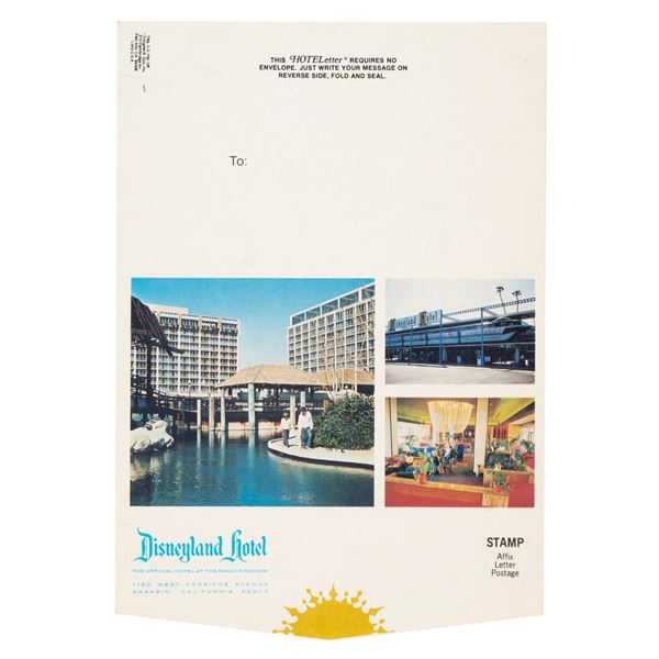 A 1960s Disneyland"HOTELetter."