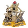 Image 1 : A Pirates of the Caribbean Skeletal Helmsman Clock.