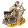 Image 2 : A Pirates of the Caribbean Skeletal Helmsman Clock.