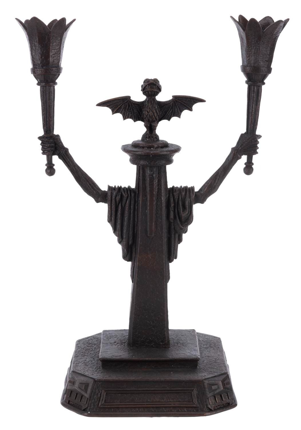 A Kevin and Jody Haunted Mansion Crypt Candelabra.