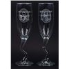 Image 1 : A Pair of Haunted Mansion Holiday Event Champagne Glasses.