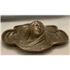 Image 2 : Antique Bronze Cast Lady of the Wind Advertising Pin Tray - Compliments of Cincinnati Aluminum Casti